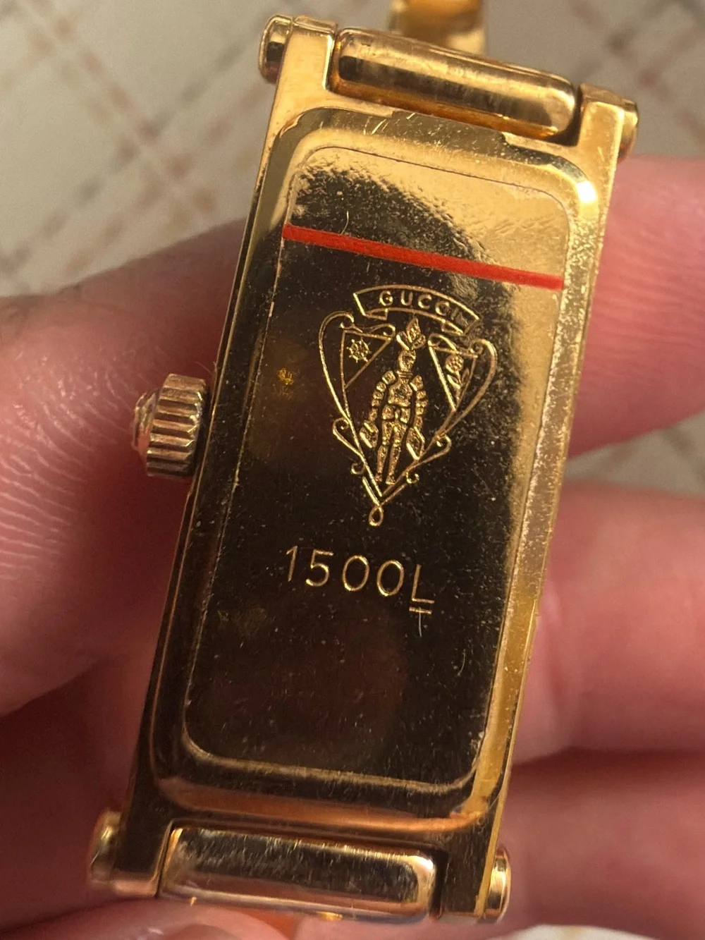 Gucci Gold-Tone Slim Bangle Bracelet Watch 1500L model